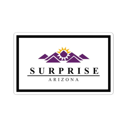 Flag of Surprise Arizona (United States) STICKER Vinyl Kiss-Cut Decal 2 Inch White - The Sticker Space