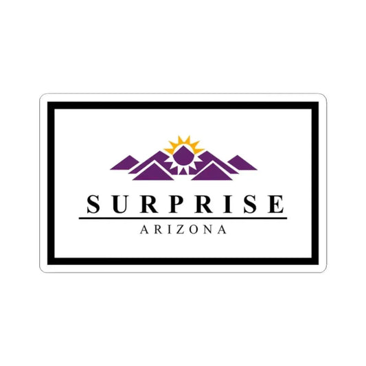 Flag of Surprise Arizona (United States) STICKER Vinyl Kiss-Cut Decal 2 Inch White - The Sticker Space