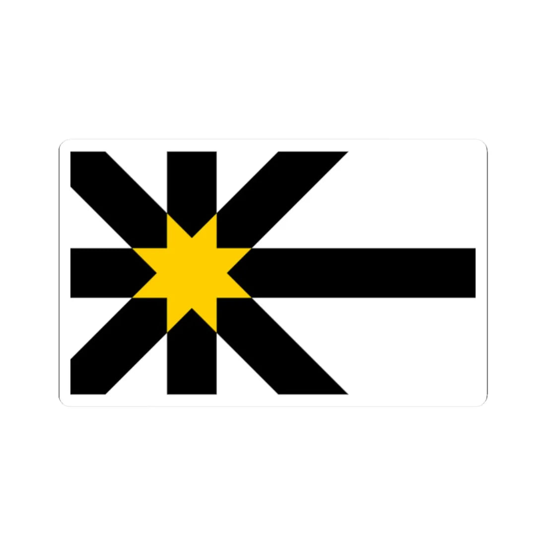 Flag of Sutherland (Scotland) STICKER Vinyl Kiss-Cut Decal 2 Inch White - The Sticker Space