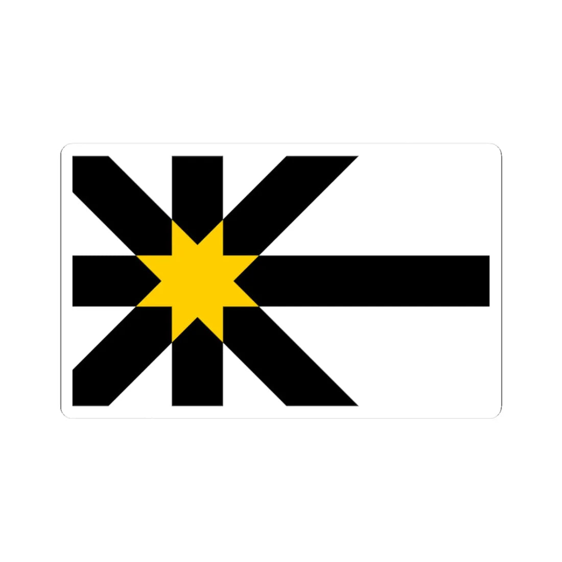 Flag of Sutherland (Scotland) STICKER Vinyl Kiss-Cut Decal 3 Inch White - The Sticker Space