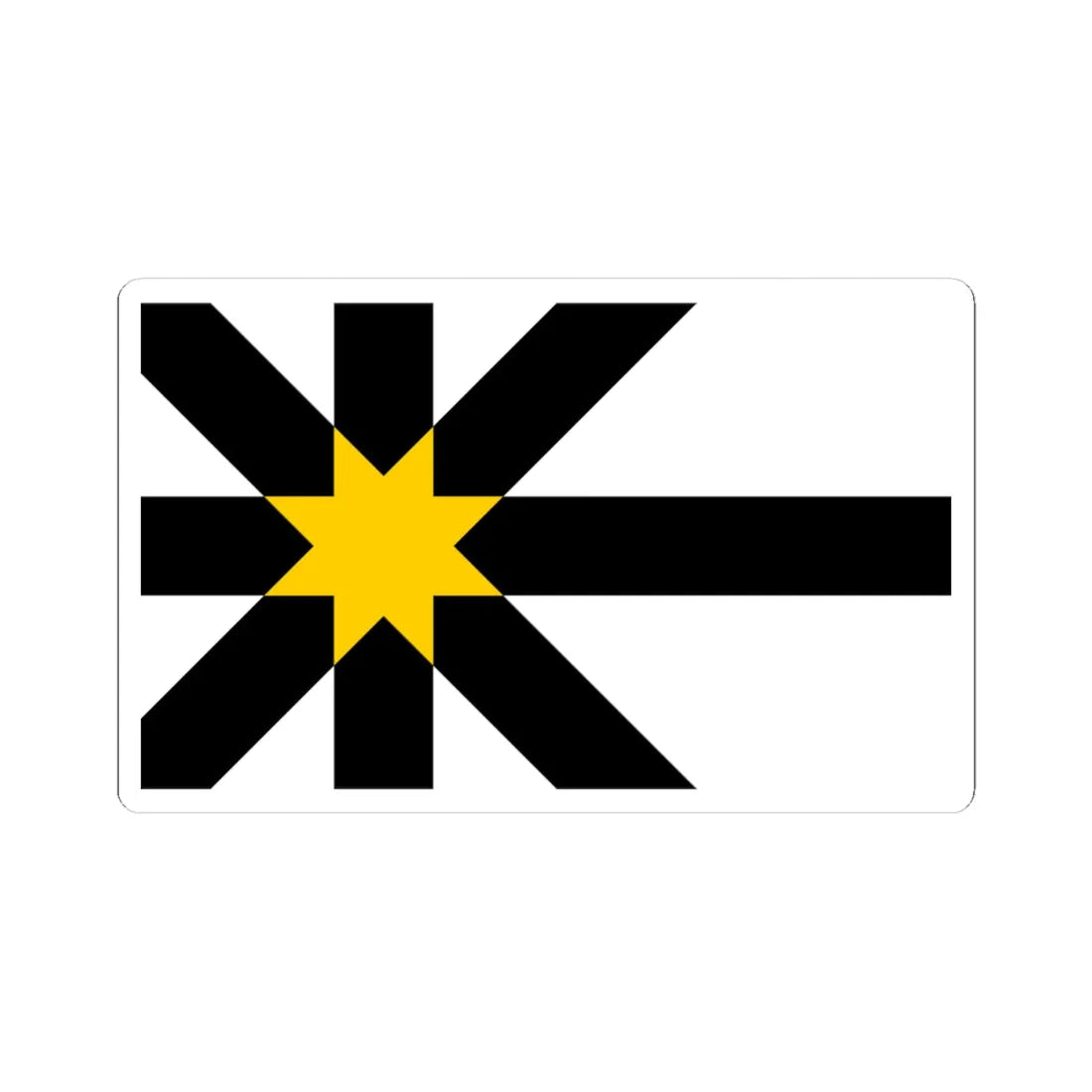 Flag of Sutherland (Scotland) STICKER Vinyl Kiss-Cut Decal 4 Inch White - The Sticker Space