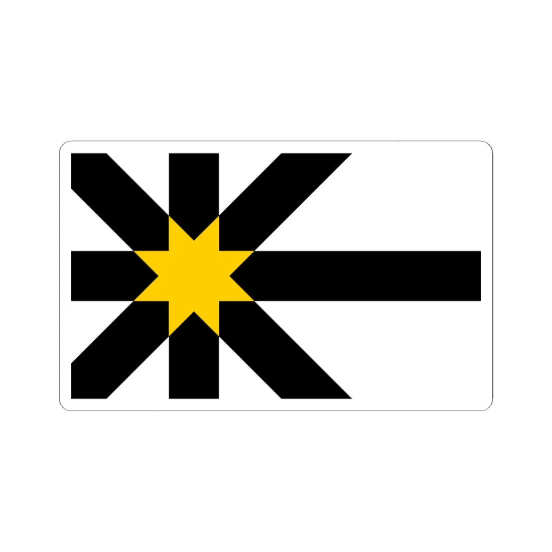 Flag of Sutherland (Scotland) STICKER Vinyl Kiss-Cut Decal 6 Inch White - The Sticker Space