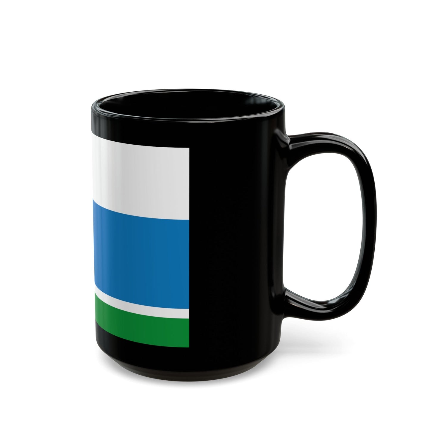 Flag of Sverdlovsk Oblast Russia - Black Coffee Mug-The Sticker Space