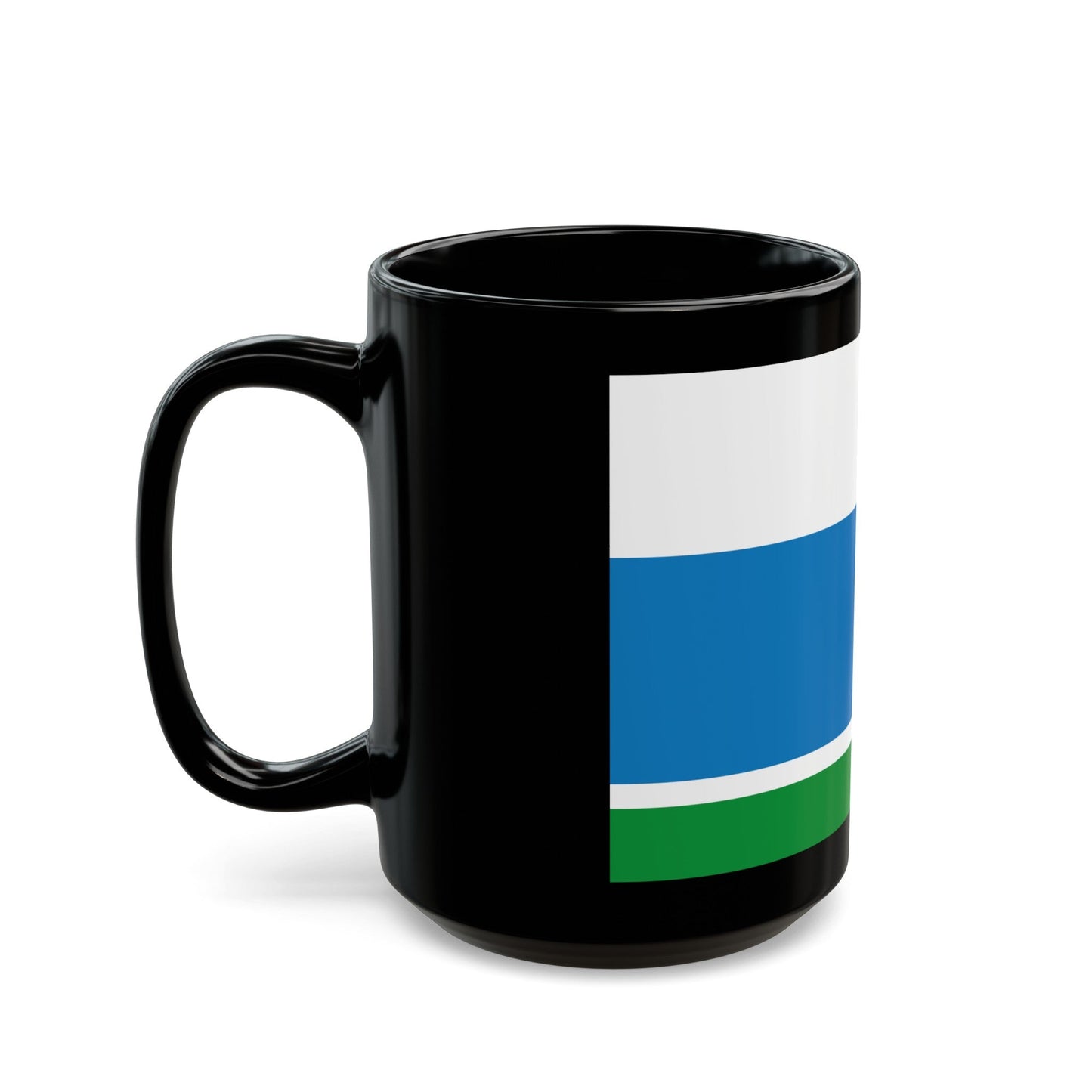 Flag of Sverdlovsk Oblast Russia - Black Coffee Mug-The Sticker Space