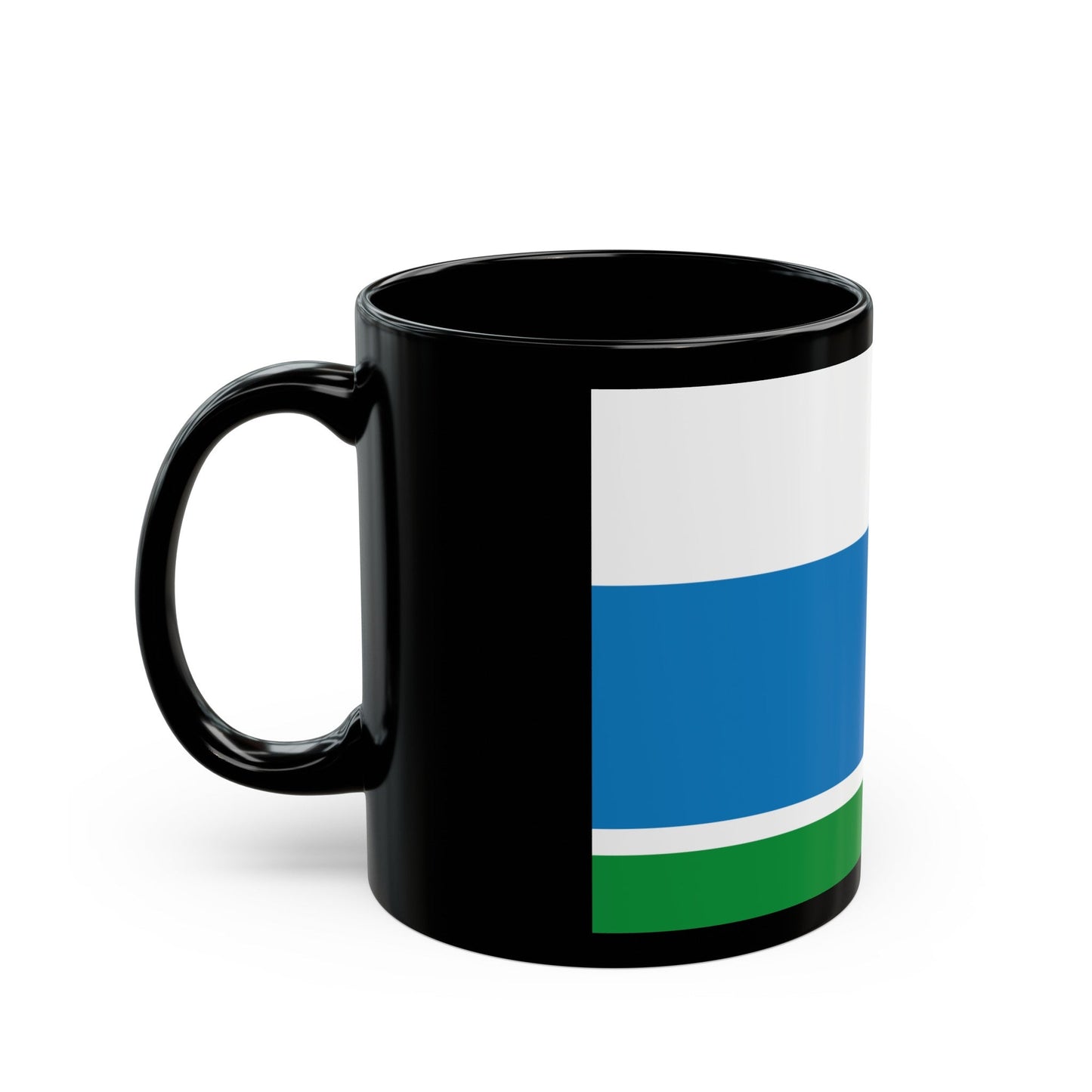 Flag of Sverdlovsk Oblast Russia - Black Coffee Mug-The Sticker Space