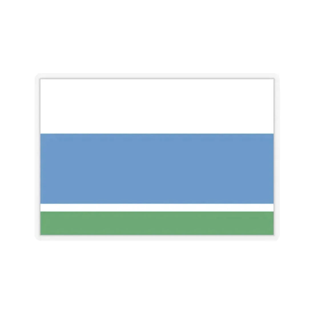 Flag of Sverdlovsk Oblast Russia - STICKER Vinyl Kiss-Cut Decal 2 Inch Transparent - The Sticker Space