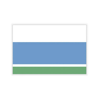 Flag of Sverdlovsk Oblast Russia - STICKER Vinyl Kiss-Cut Decal 2 Inch Transparent - The Sticker Space