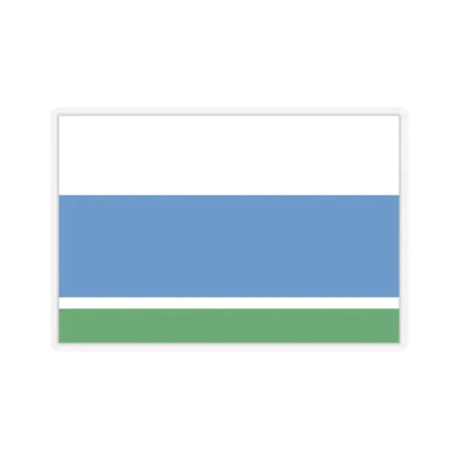Flag of Sverdlovsk Oblast Russia - STICKER Vinyl Kiss-Cut Decal 3 Inch Transparent - The Sticker Space