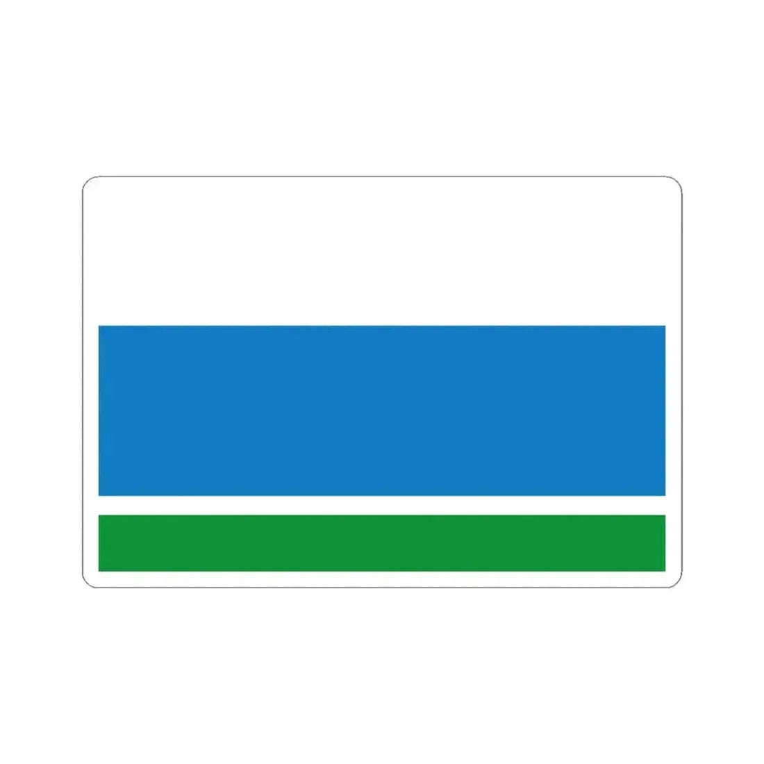 Flag of Sverdlovsk Oblast Russia - STICKER Vinyl Kiss-Cut Decal 3 Inch White - The Sticker Space