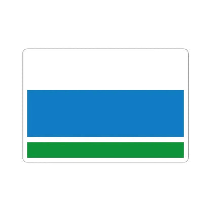 Flag of Sverdlovsk Oblast Russia - STICKER Vinyl Kiss-Cut Decal 4 Inch White - The Sticker Space