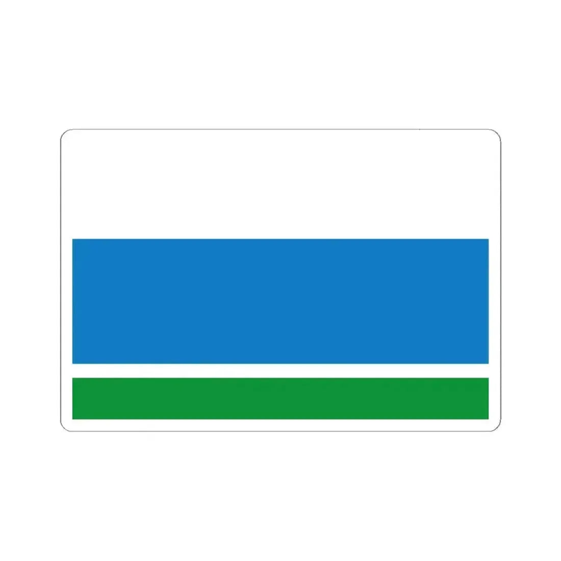 Flag of Sverdlovsk Oblast Russia - STICKER Vinyl Kiss-Cut Decal 6 Inch White - The Sticker Space