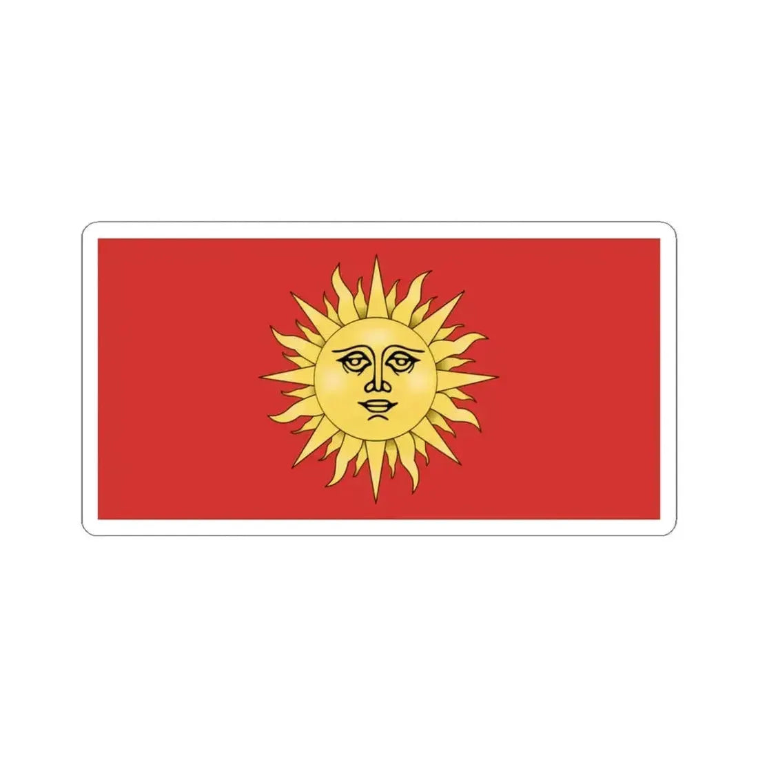 Flag of Svietlahorsk (Belarus) STICKER Vinyl Kiss-Cut Decal 3 Inch White - The Sticker Space