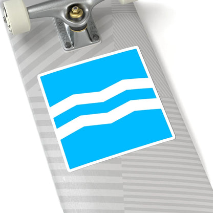 Flag of Svitlovodsk (Ukraine) STICKER Vinyl Kiss-Cut Decal - The Sticker Space