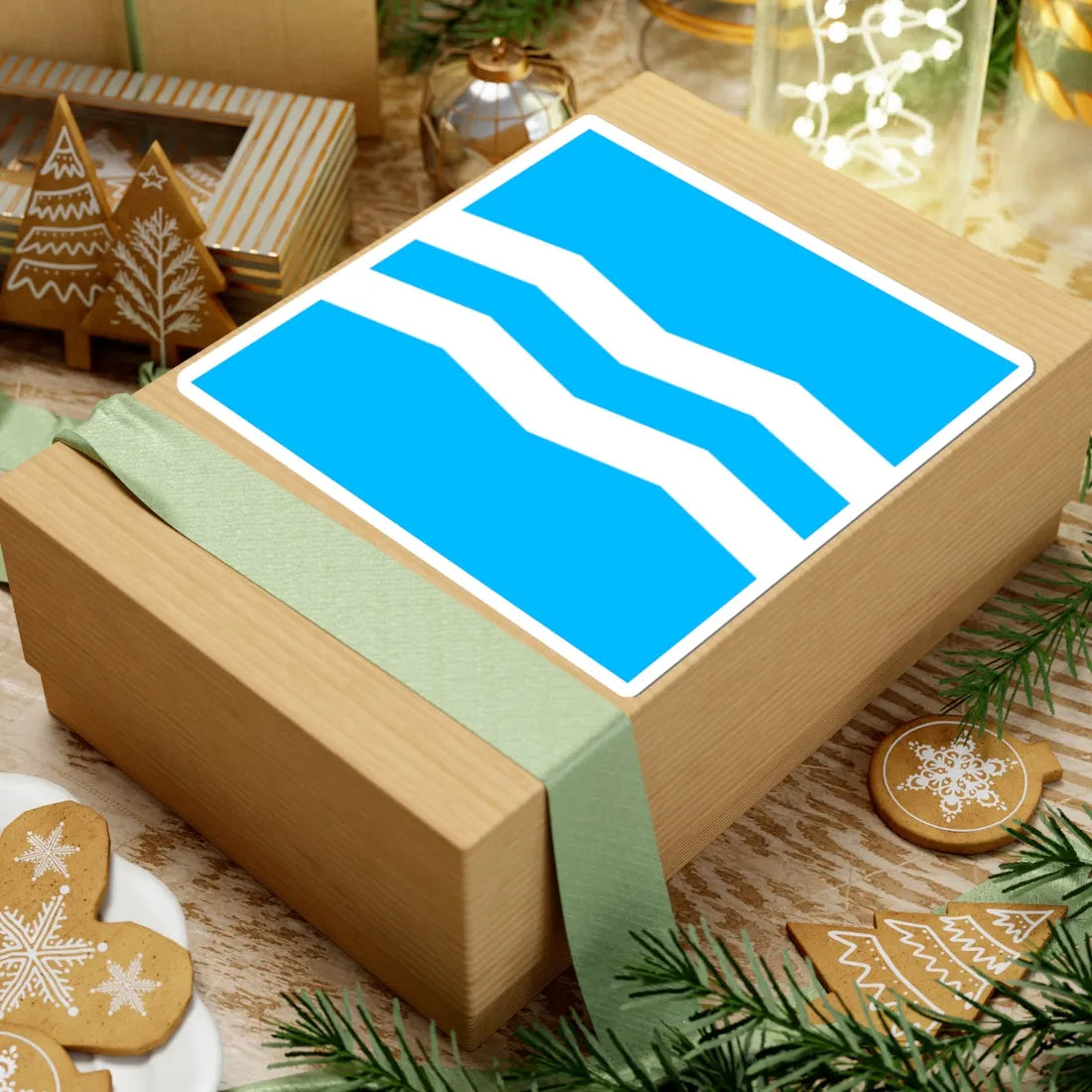 Flag of Svitlovodsk (Ukraine) STICKER Vinyl Kiss-Cut Decal - The Sticker Space