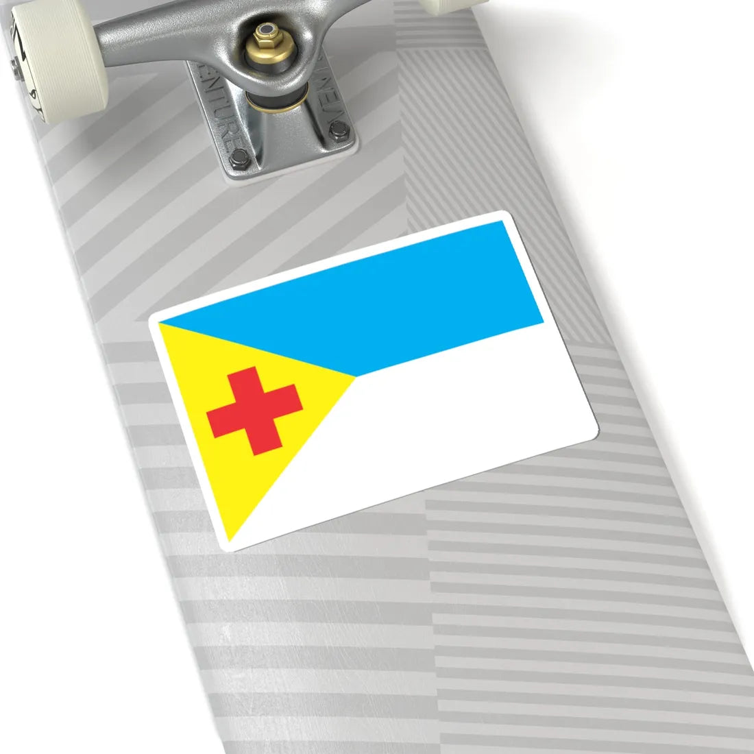 Flag of Svitlovodskyj raion (Ukraine) STICKER Vinyl Kiss-Cut Decal - The Sticker Space