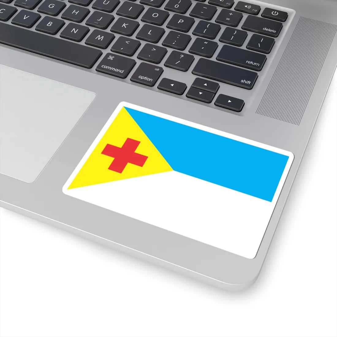 Flag of Svitlovodskyj raion (Ukraine) STICKER Vinyl Kiss-Cut Decal - The Sticker Space