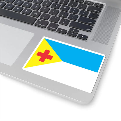 Flag of Svitlovodskyj raion (Ukraine) STICKER Vinyl Kiss-Cut Decal - The Sticker Space