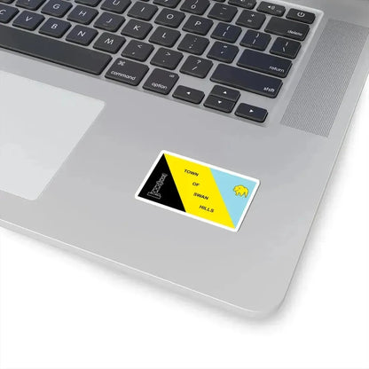 Flag of Swan Hills (Canada) STICKER Vinyl Kiss-Cut Decal - The Sticker Space