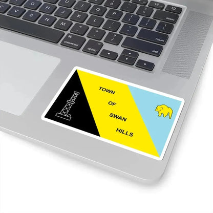 Flag of Swan Hills (Canada) STICKER Vinyl Kiss-Cut Decal - The Sticker Space