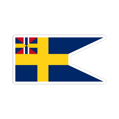 Flag of Sweden 1897-1905 alternative (Estonia) STICKER Vinyl Kiss-Cut Decal 6 Inch White - The Sticker Space