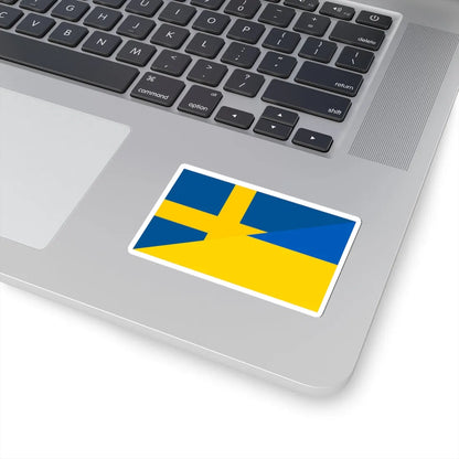 Flag of Sweden and Ukraine (Sweden) STICKER Vinyl Kiss-Cut Decal - The Sticker Space