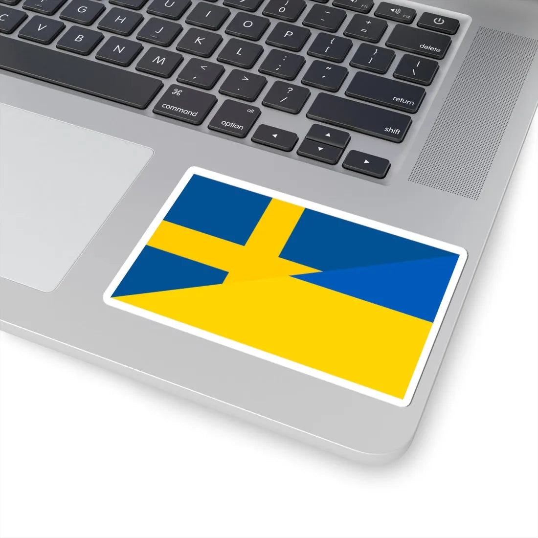 Flag of Sweden and Ukraine (Sweden) STICKER Vinyl Kiss-Cut Decal - The Sticker Space