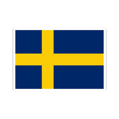 Flag of Sweden pre-1906 3-2 (Estonia) STICKER Vinyl Kiss-Cut Decal 2 Inch White - The Sticker Space