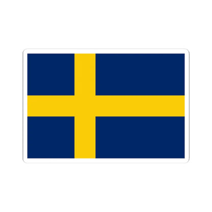 Flag of Sweden pre-1906 3-2 (Estonia) STICKER Vinyl Kiss-Cut Decal 4 Inch White - The Sticker Space