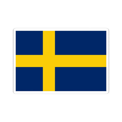 Flag of Sweden pre-1906 3-2 (Estonia) STICKER Vinyl Kiss-Cut Decal 6 Inch White - The Sticker Space