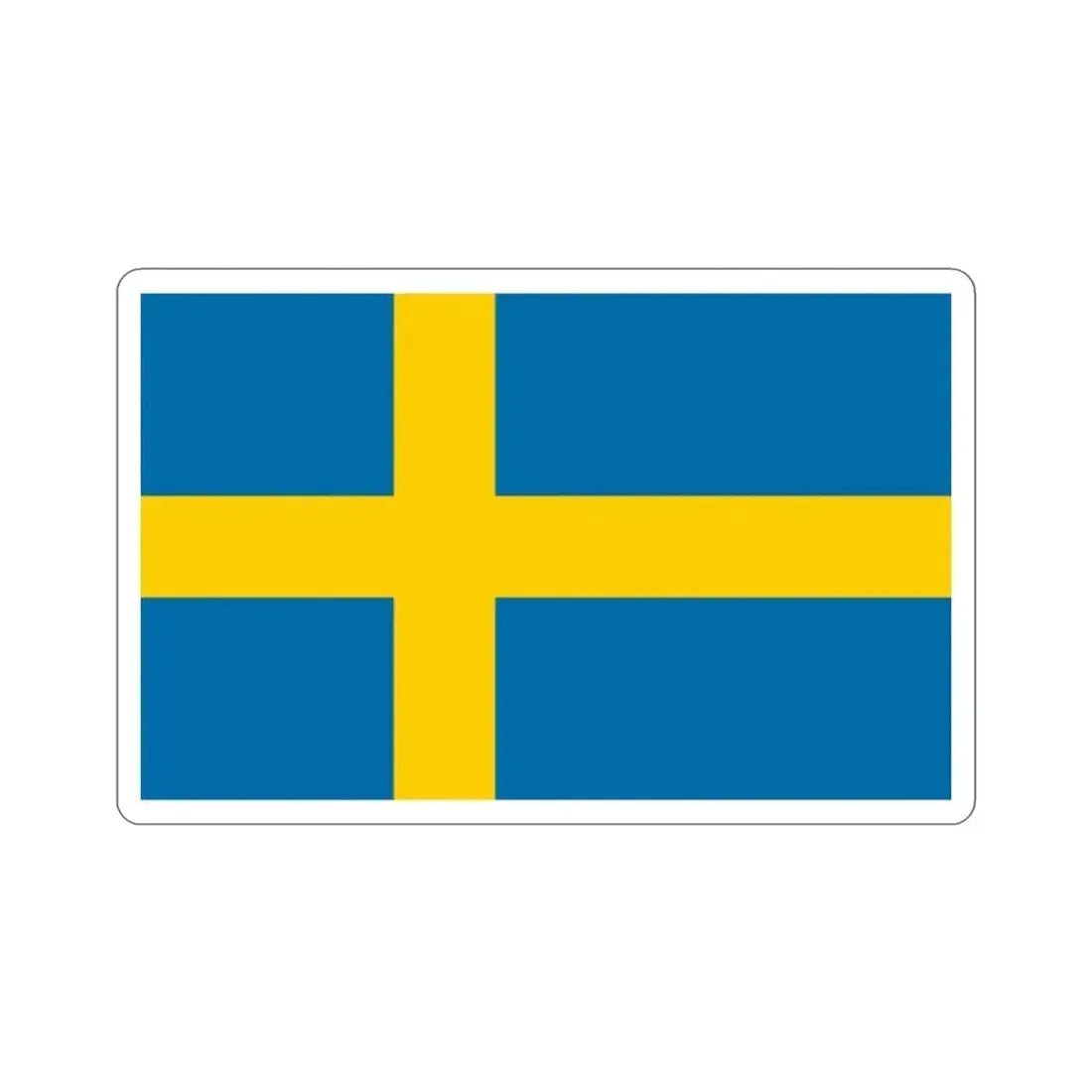 Flag of Sweden STICKER Vinyl Die-Cut Decal 2 Inch - The Sticker Space