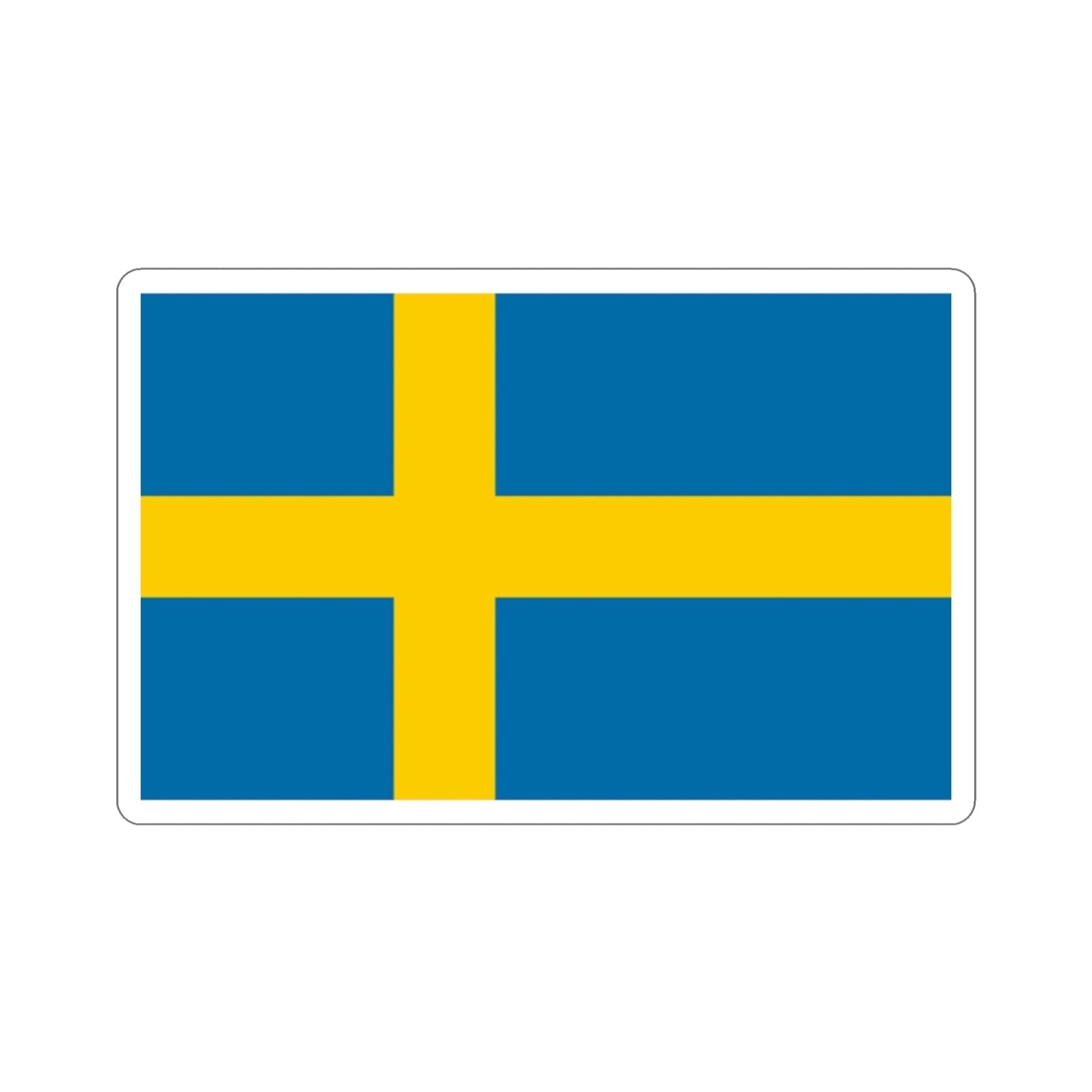 Flag of Sweden STICKER Vinyl Die-Cut Decal-2 Inch-The Sticker Space