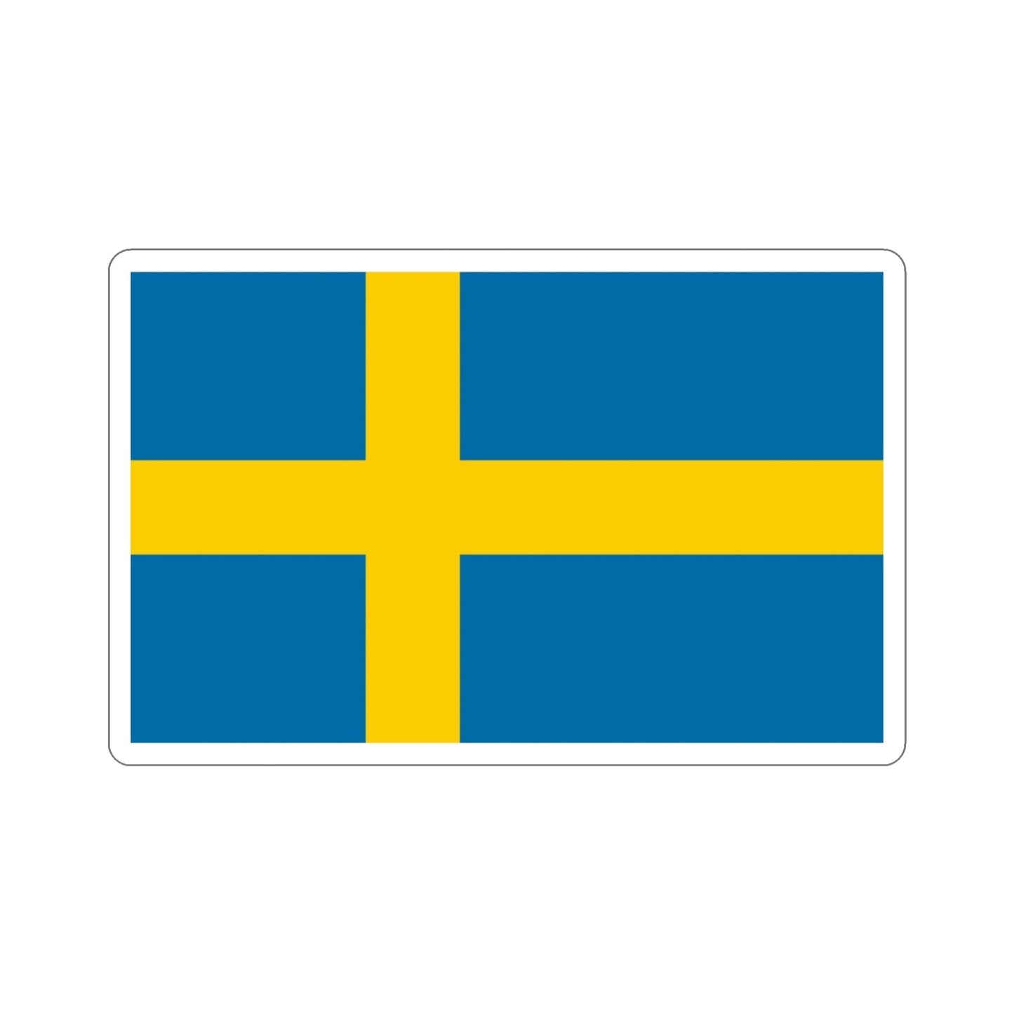 Flag of Sweden STICKER Vinyl Die-Cut Decal-3 Inch-The Sticker Space