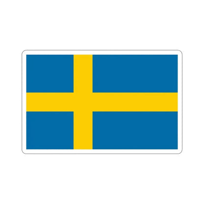 Flag of Sweden STICKER Vinyl Die-Cut Decal 4 Inch - The Sticker Space