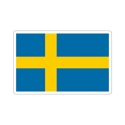 Flag of Sweden STICKER Vinyl Die-Cut Decal-5 Inch-The Sticker Space