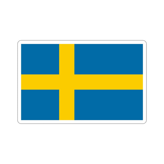 Flag of Sweden STICKER Vinyl Die-Cut Decal-6 Inch-The Sticker Space