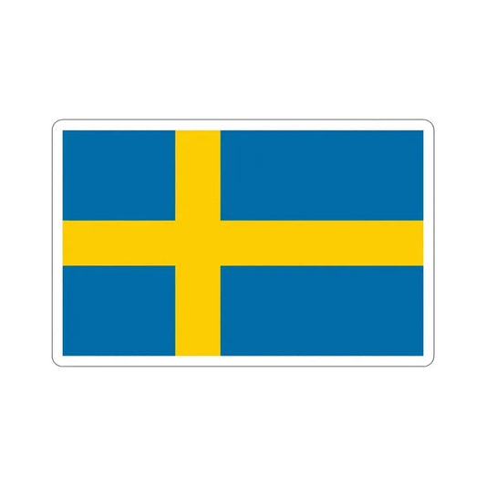 Flag of Sweden STICKER Vinyl Die-Cut Decal 6 Inch - The Sticker Space