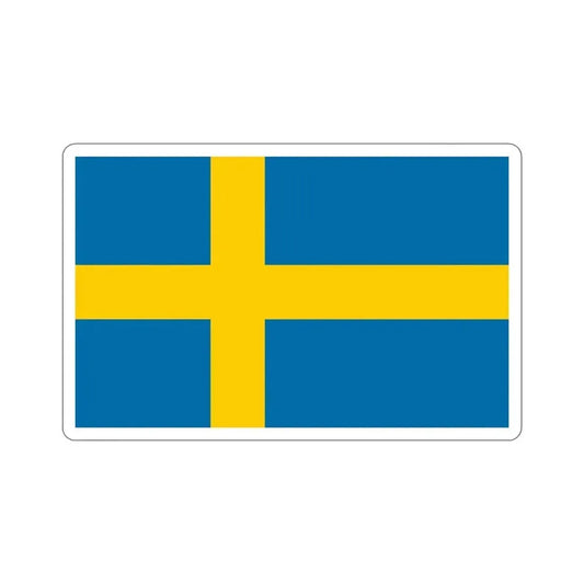 Flag of Sweden STICKER Vinyl Die-Cut Decal 6 Inch - The Sticker Space