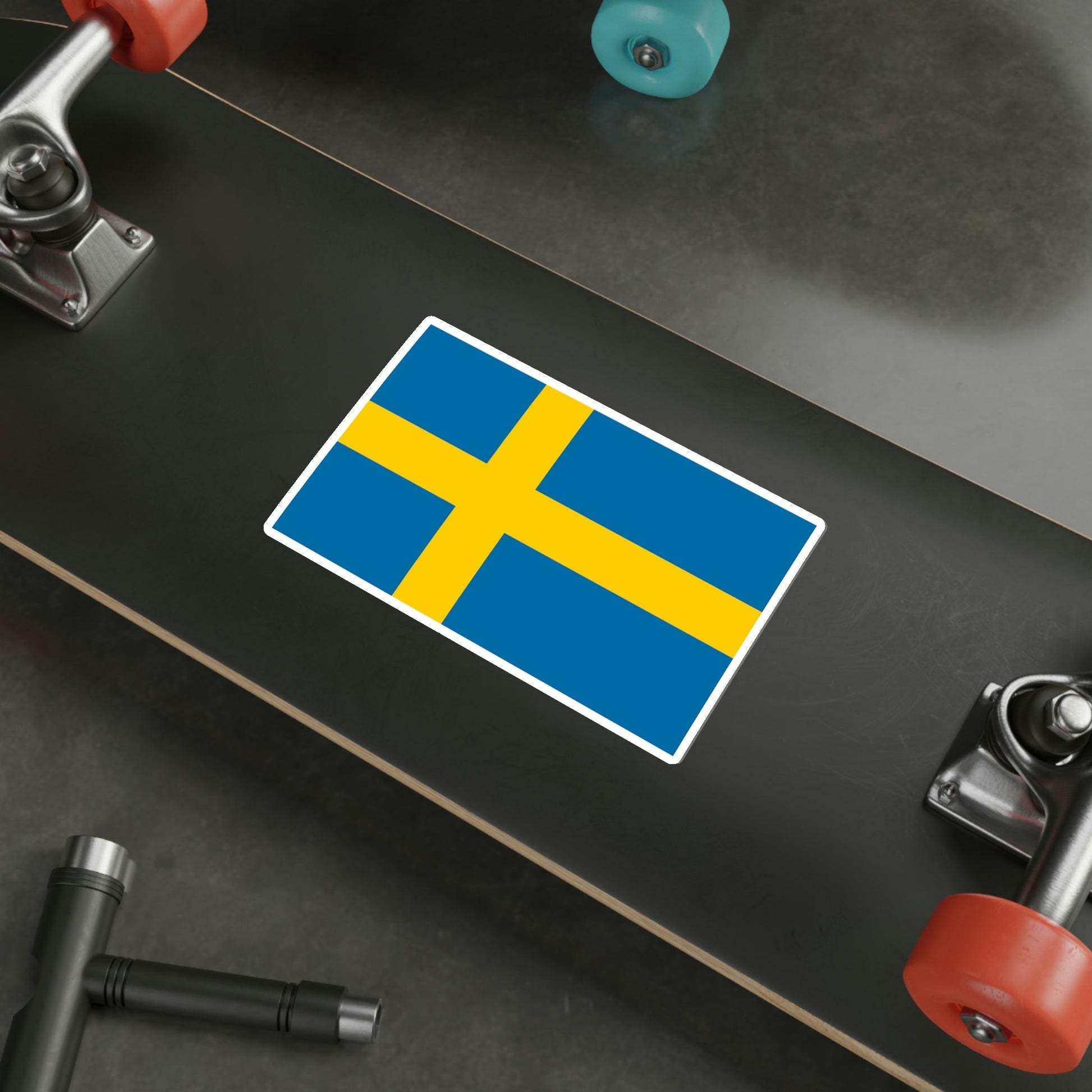 Flag of Sweden STICKER Vinyl Die-Cut Decal-The Sticker Space