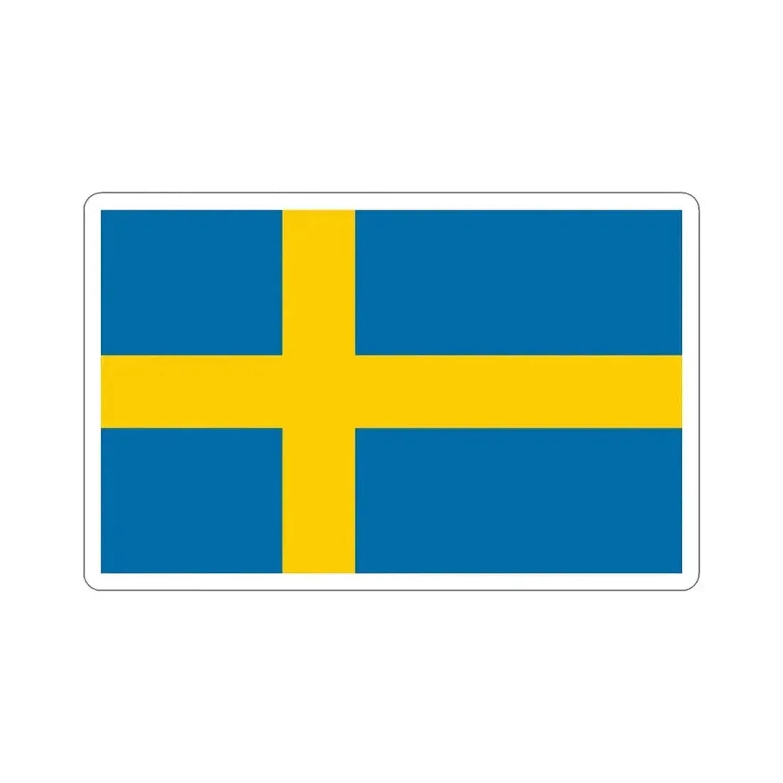 Flag of Sweden STICKER Vinyl Die-Cut Decal - The Sticker Space