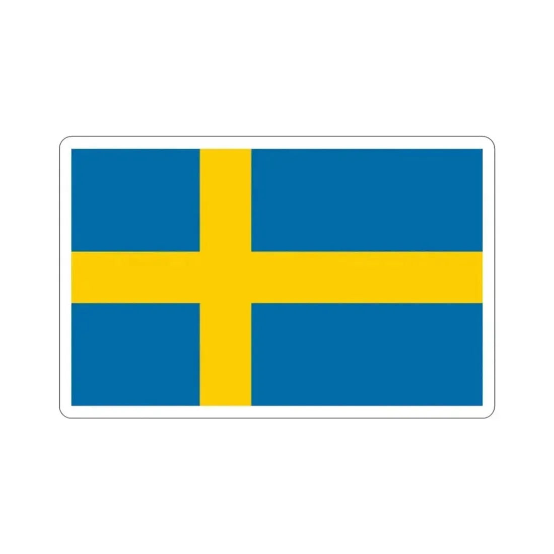 Flag of Sweden STICKER Vinyl Die-Cut Decal - The Sticker Space