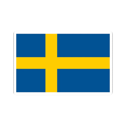 Flag of Sweden (Sweden) STICKER Vinyl Kiss-Cut Decal 2 Inch White - The Sticker Space