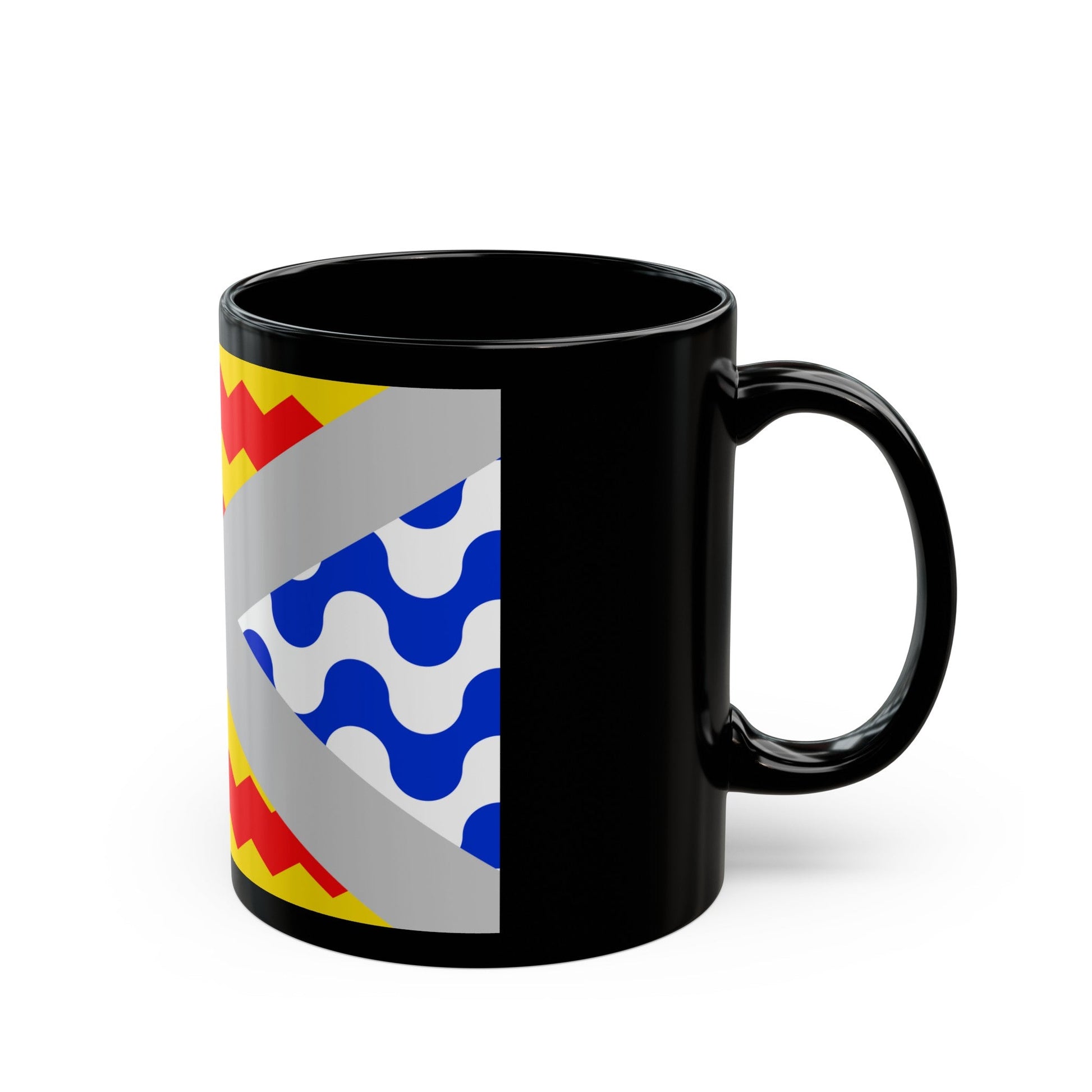 Flag of Swieqi Malta - Black Coffee Mug-The Sticker Space