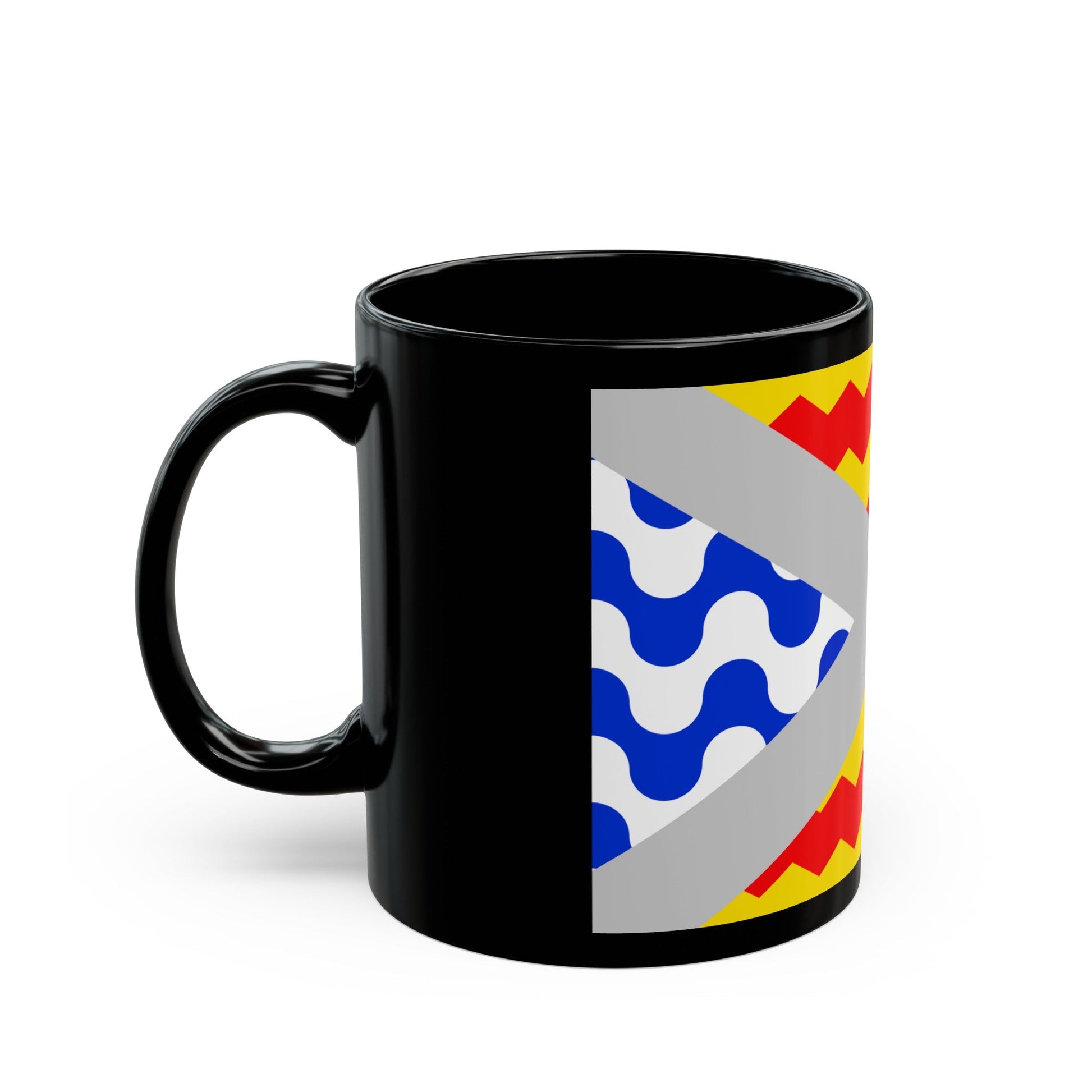 Flag of Swieqi Malta - Black Coffee Mug-The Sticker Space