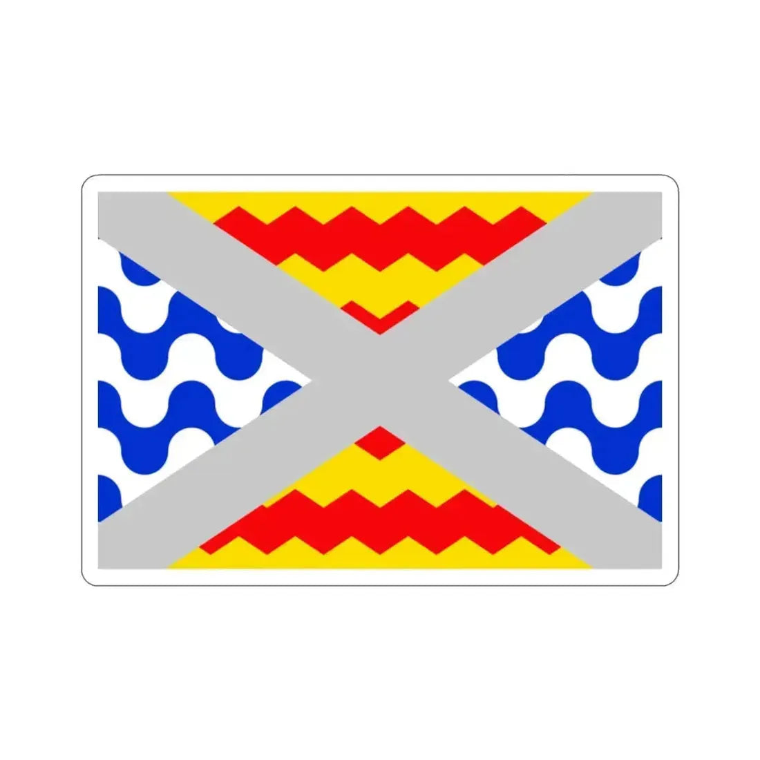 Flag of Swieqi Malta STICKER Vinyl Die-Cut Decal 2 Inch - The Sticker Space