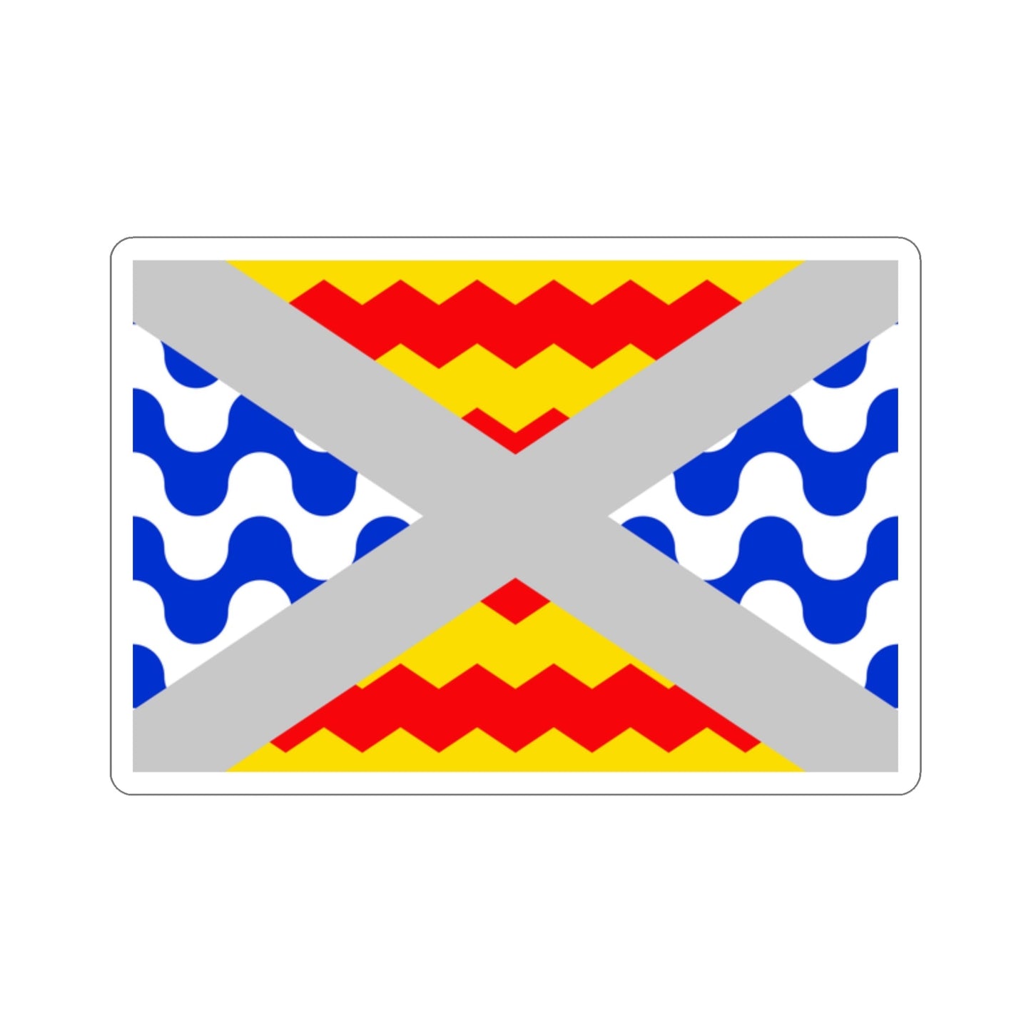 Flag of Swieqi Malta STICKER Vinyl Die-Cut Decal-2 Inch-The Sticker Space