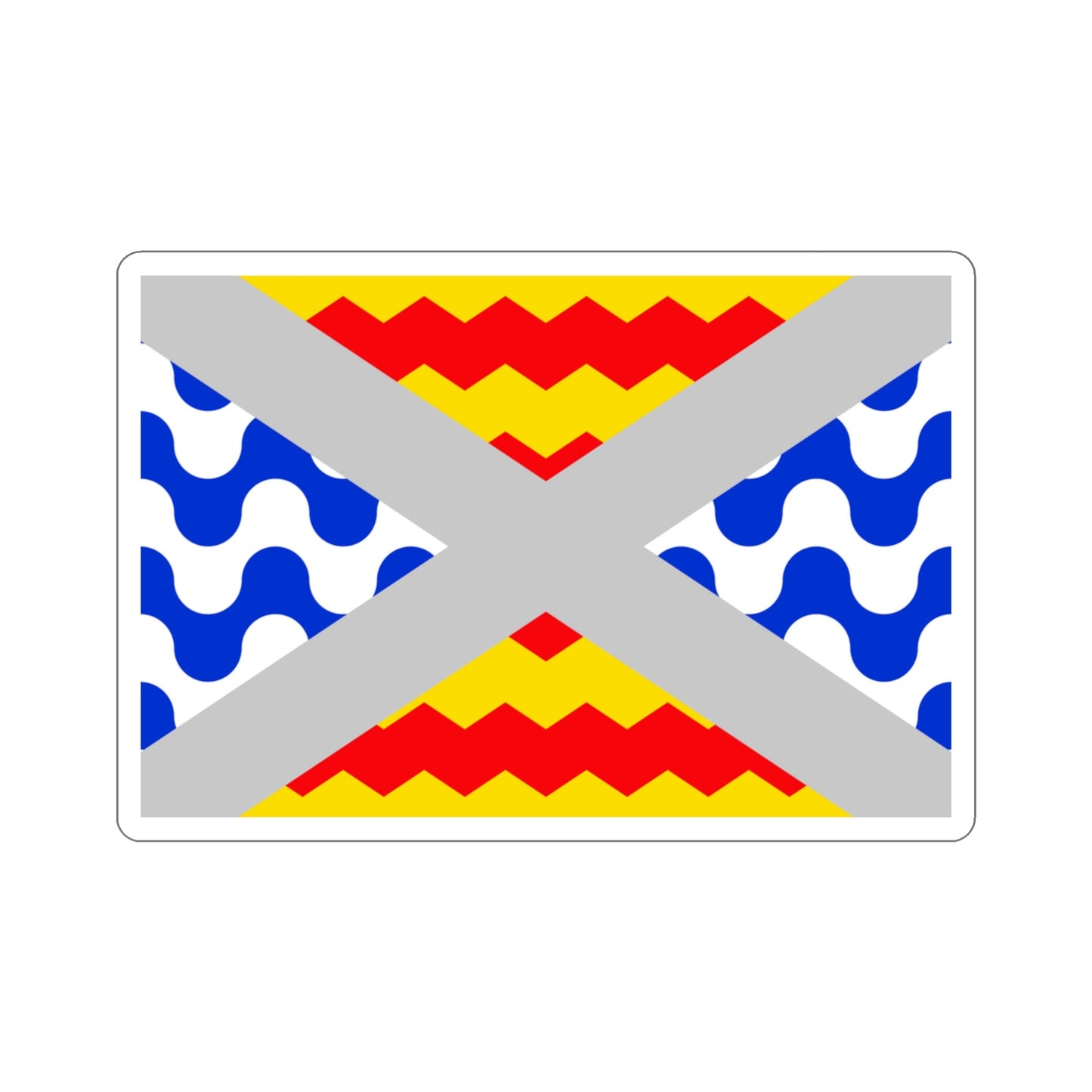 Flag of Swieqi Malta STICKER Vinyl Die-Cut Decal-3 Inch-The Sticker Space