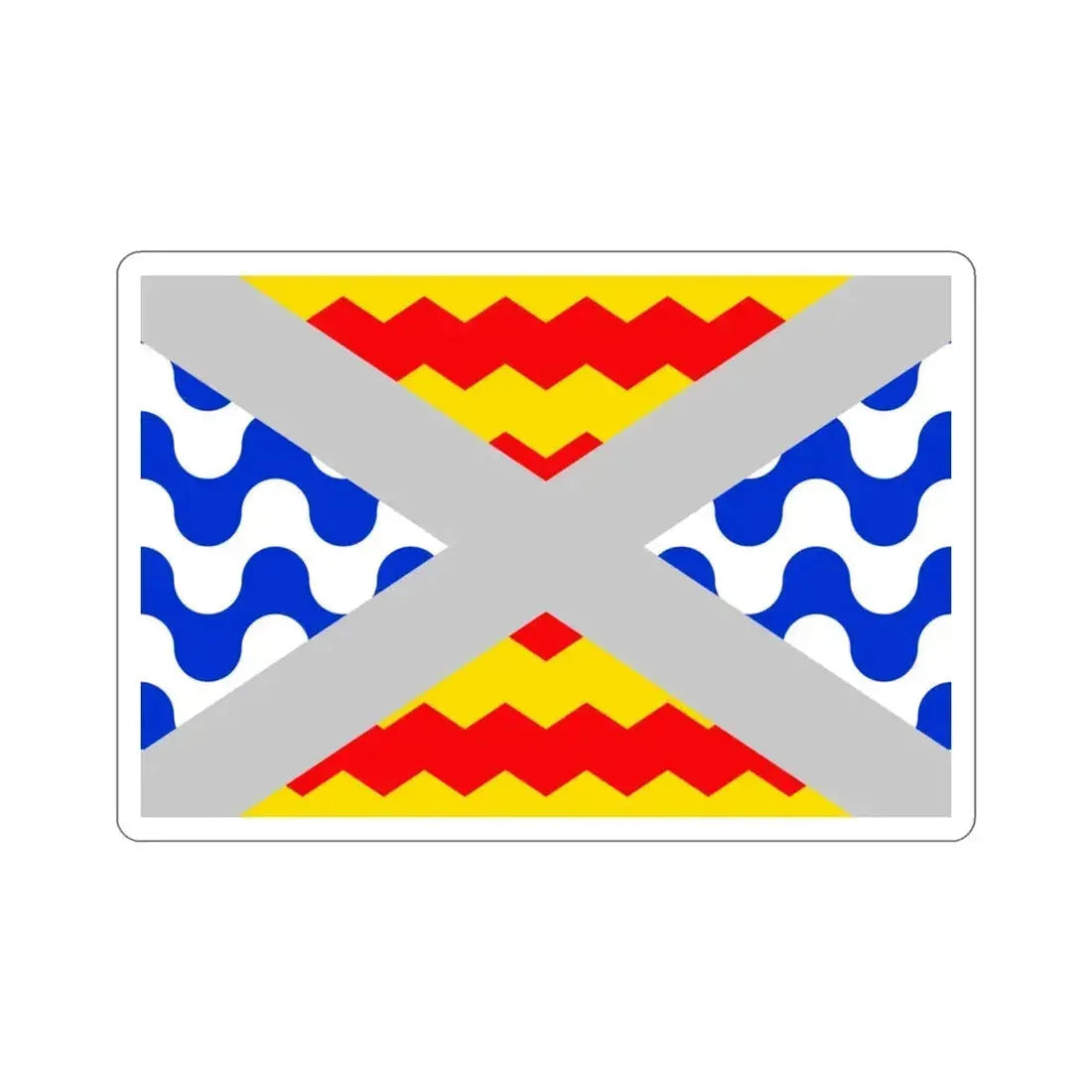 Flag of Swieqi Malta STICKER Vinyl Die-Cut Decal 3 Inch - The Sticker Space