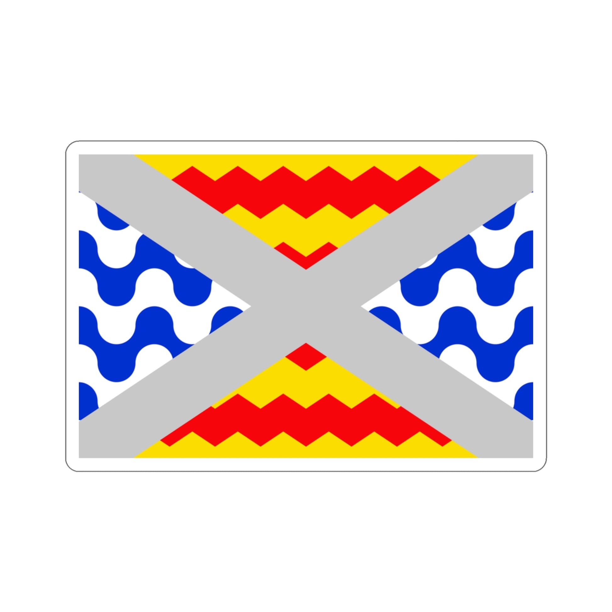 Flag of Swieqi Malta STICKER Vinyl Die-Cut Decal-3 Inch-The Sticker Space