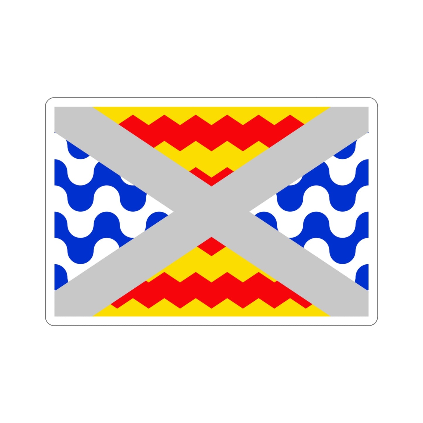 Flag of Swieqi Malta STICKER Vinyl Die-Cut Decal-4 Inch-The Sticker Space