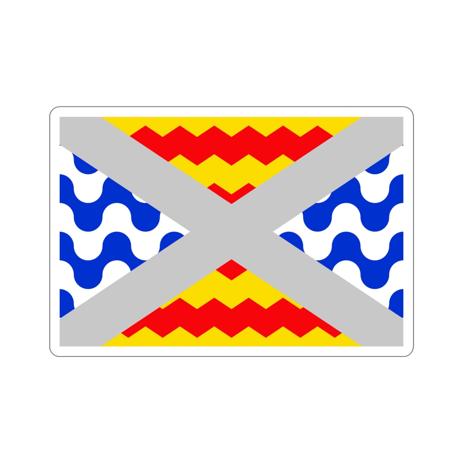 Flag of Swieqi Malta STICKER Vinyl Die-Cut Decal-4 Inch-The Sticker Space